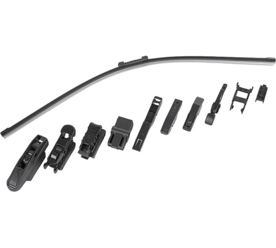 Бескаркасная щетка стеклоочистителя Ganz NEW 650mm (10 адаптеров) GIS01037