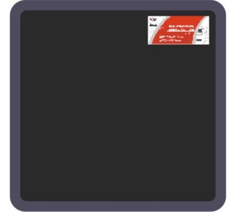 Резиновая смесь БХЗ 2БК-11 каландрованная с адгезивным слоем, 210x210 мм 80766