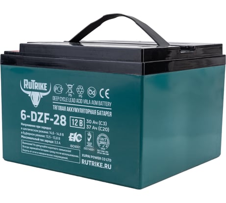 Тяговый гелевый аккумулятор Rutrike 6-DZF-28 12V28A/H C3 022836