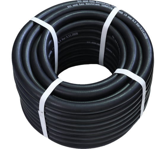 Шланг гладкий маслобензостойкий (18х26 мм; 0.63 МПа; 25 м) Sonatex 102488 1