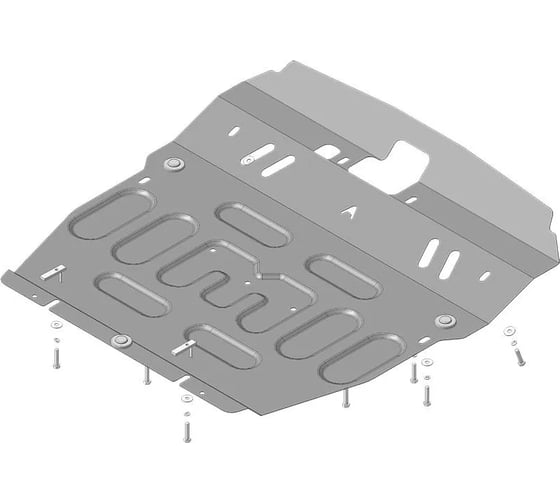 Стальная защита MOTODOR 1,5 мм Д, КПП Hyundai Santa Fe 2006-2012 гг. АвтоСтандарт 50917 1