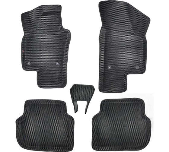 Коврики в салон L.Locker 5D EVA на Фольксваген Джетта 6 / VW Jetta 6 (2010-19) черный/черный EVAVWJET6 1