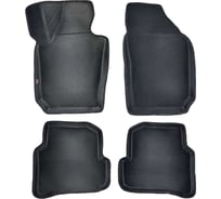 Коврики в салон L.Locker 5D EVA на Шкода Фабия / Skoda Fabia 3пок (NJ) 2014–2021 (из-4х), цвет черный/черный EVASKFABIA
