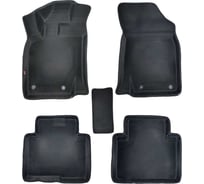 Коврики в салон L.Locker 5D EVA на Джили Атлас / Geely Atlas/Atlas pro, цвет ЧЕРНЫЙ/черный EVAGLYATL