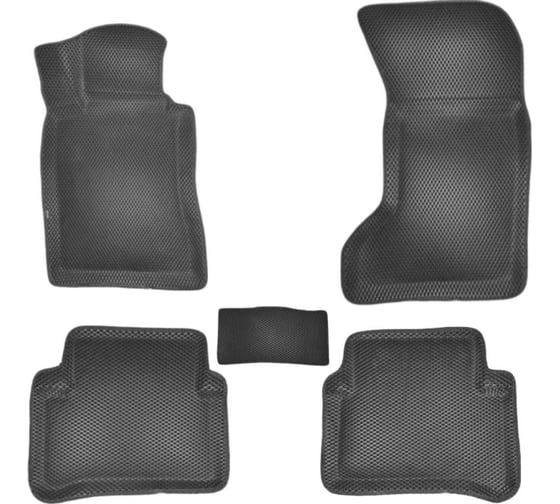 Коврики в салон L.Locker 5D EVA на Мерседес Бенц Е Класс В211 / Mercedes-Benz E-Class W211 (2002-2009), цвет ЧЕРНЫЙ/черный EVAMERE211