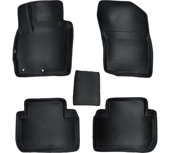 Коврики в салон L.Locker 5D EVA на Митсубиси Аутлендер / Mitsubishi Outlander 2пок(XL) 2005–2012, , цвет ЧЕРНЫЙ/черный EVAMITOUTXL 1