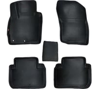 Коврики в салон L.Locker 5D EVA на Митсубиси Аутлендер / Mitsubishi Outlander 3пок 2012-22, цвет ЧЕРНЫЙ/черный EVAMITOUT3