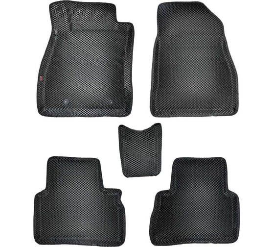 Коврики в салон L.Locker 5D EVA на Ниссан Жук Ф 15 / Nissan Juke (F15) 2010-2019, цвет ЧЕРНЫЙ/черный EVANISJUKE 1