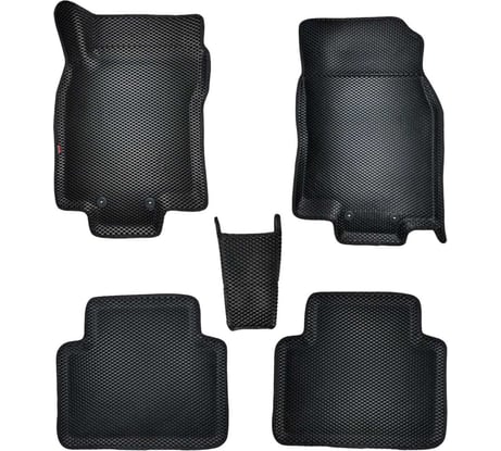 Коврики в салон L.Locker 5D EVA на Ниссан Икс Трейл Т32 / Nissan X-Trail (Т32) 2013, цвет ЧЕРНЫЙ/черный EVANISXTRLT32