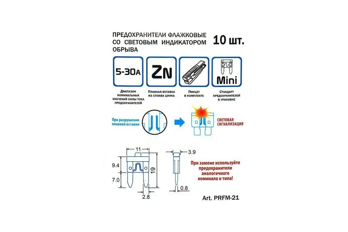 Предохранители с индикатором обрыва