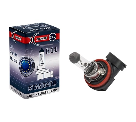 Автомобильная лампа XENITE STANDARD H11/PGJ19-2, 24V, 1 шт. 1007067