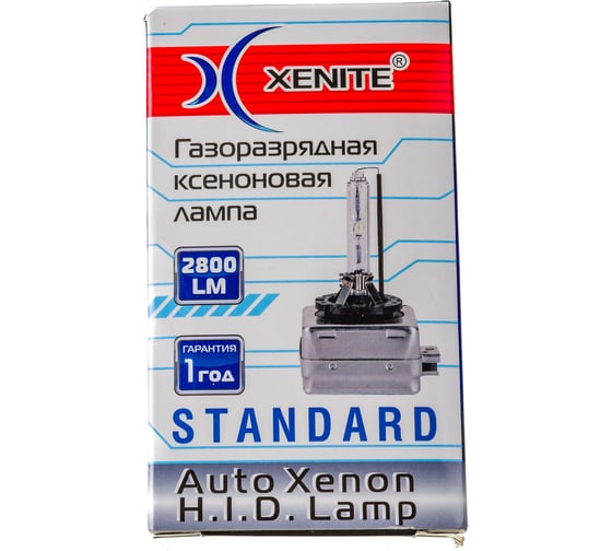 Ксеноновая лампа XENITE D1S, 85 В, 35 Вт, PK32d-2, 5000 K, 2800 Лм, 1 шт. 1004067