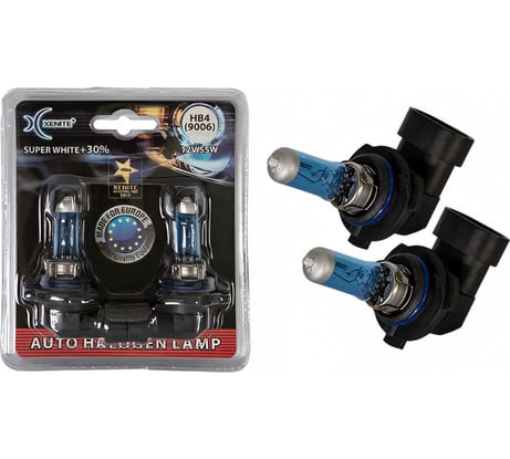 Автомобильная лампа XENITE SUPER WHITE HB4/9006, P22d, 12 В, 2 шт. 1007041