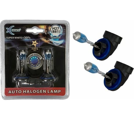 Автомобильная лампа XENITE SUPER WHITE H27/881, PGJ13, 12 В, 2 шт. 1007039