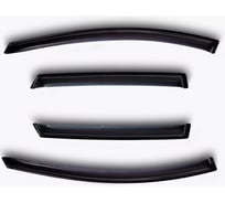 Дефлектор боковых окон SIM Geely Emgrand, 2021, 4 ч., темный / Джили Эмгранд 7 NLD.SGEEMG2132