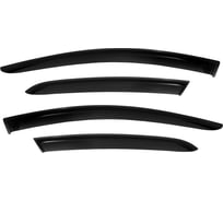 Дефлекторы боковых окон SIM Hyundai Santa Fe, 2018, 6 ч., темный / Хендай Санта Фе NLD.SHYSAN1832/6