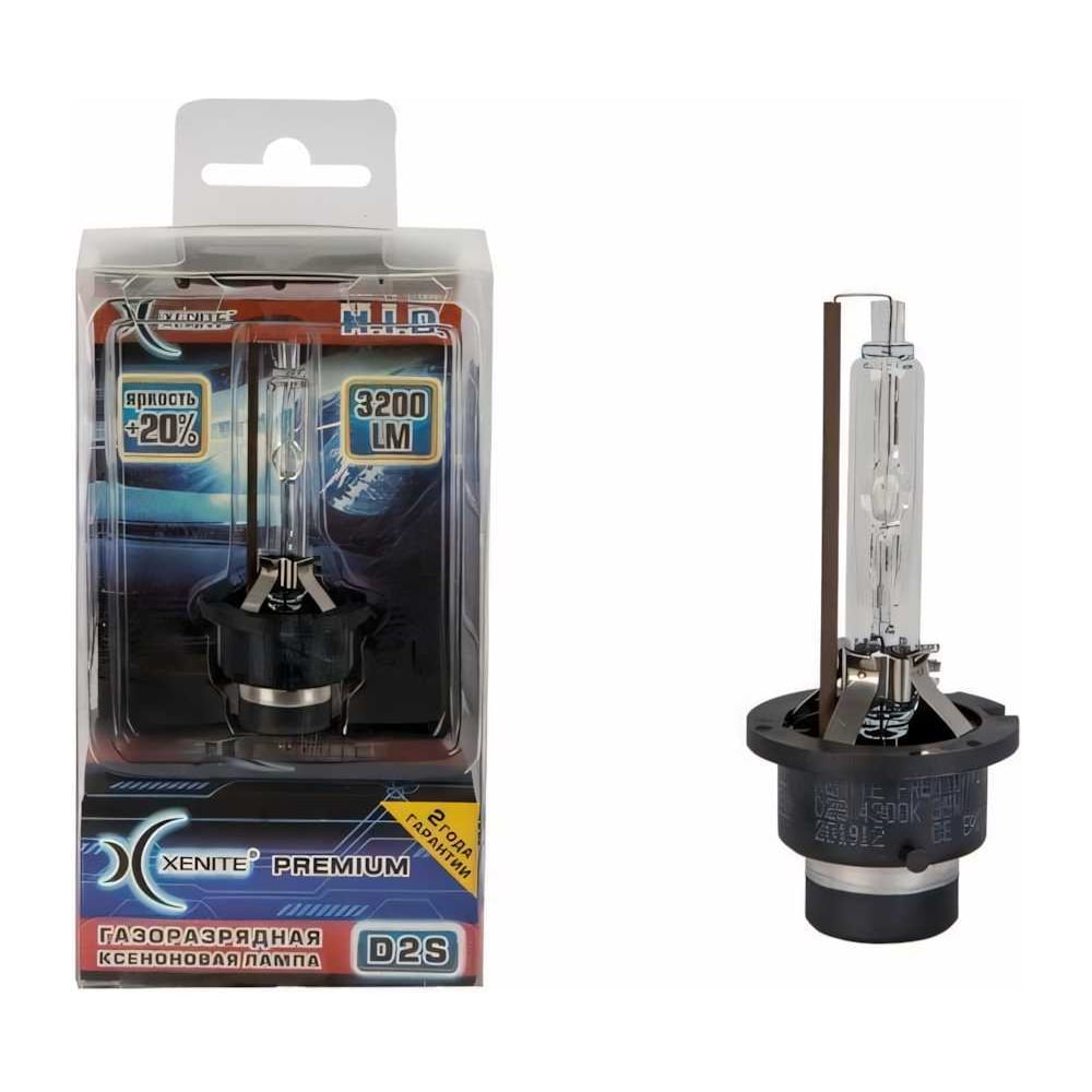 Ксеноновая лампа XENITE Premium D2S, 85 В, 35 Вт, P32d-2, 5000 K, 1 шт ...
