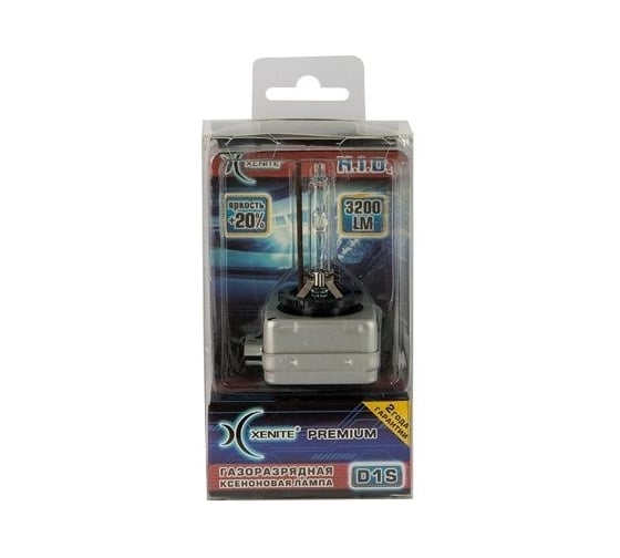 Ксеноновая лампа XENITE Premium D1S, 85 В, 35 Вт, PK32d-2, 4300 K, 1 шт. 1002004