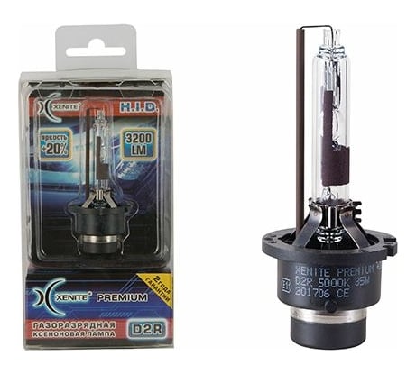 Ксеноновая лампа XENITE Premium D2R, 85 В, 35 Вт, P32d-3, 6000 K, 1 шт. 1002009