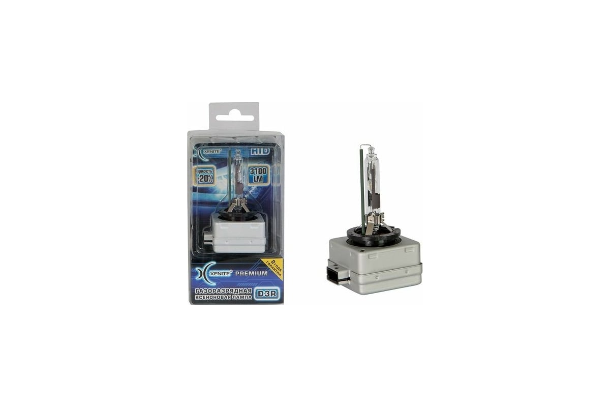 Ксеноновая лампа XENITE Premium D3R, 42 В, 35 Вт, PK32d-6, 5000 K, 1 шт ...