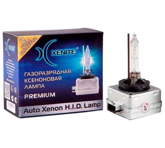 Ксеноновая лампа XENITE Premium D8S, 42 В, 25 Вт, PK32d-1, 4300 K, 2 шт. 1002026 1