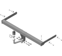 Фаркоп MOTODOR Volkswagen Bora c 2018 оцинк. Шар. 92713-A