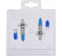 Галогенные лампы SVS серия White Ver.2.0 5000 K, 12 В, H1, 55W+W5W, белые, 2 шт. 0200105000