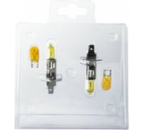Галогенные лампы SVS серия Yellow Ver.2.0 3000 K, 12 В, H1, 55W+W5W, желтые, 2 шт. 0200093000