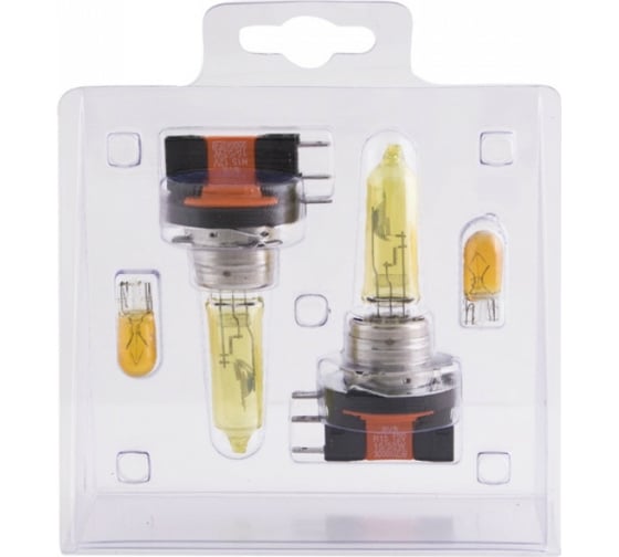 Галогенные лампы SVS серия Yellow Ver.2.0 3000 K, 12 В, H15, 15/55W+W5W, желтые, 2 шт. 0200104000 1