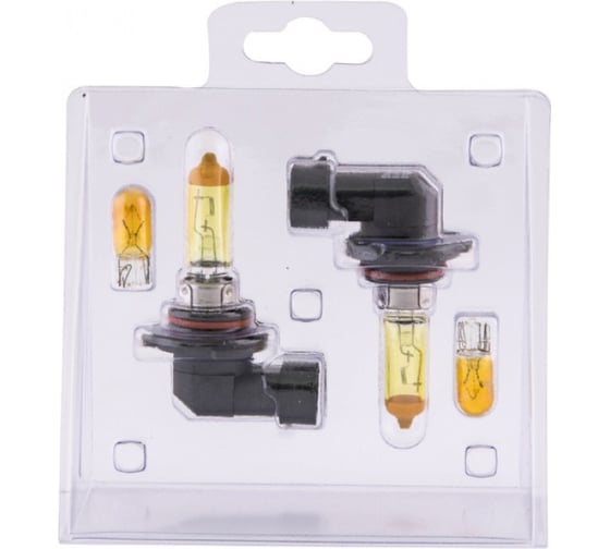 Галогенные лампы SVS серия Yellow Ver.2.0 3000 K, 12 В, HB4/9006, 55W+W5W, желтые, 2 шт. 0200099000