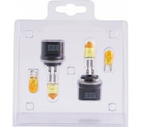 Галогенные лампы SVS серия Yellow Ver.2.0 3000 K, 12 В, H27/880, 27W+W5W, желтые, 2 шт. 0200100000