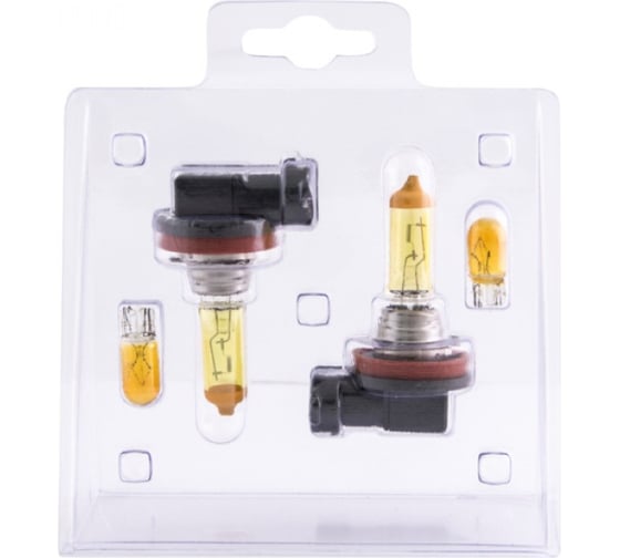 Галогенные лампы SVS серия Yellow Ver.2.0 3000 K, 12 В, H8, 35W+W5W, желтые, 2 шт. 0200097000