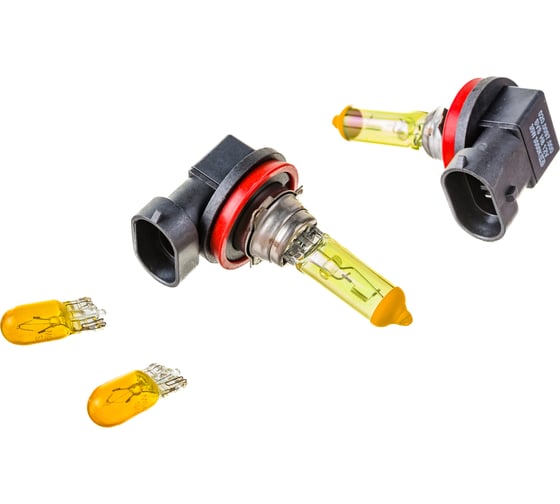 Галогенные лампы SVS серия Yellow Ver.2.0 3000 K, 12 В, H8, 35W+W5W, желтые, 2 шт. 0200097000