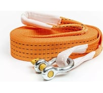 Буксировочный трос со скобой ТамбовТехСнаб шакл, 3/6 т, 5 м, петля/скоба RBOOS3T5MPS