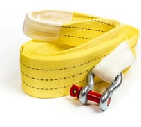 Буксировочный трос со скобой ТамбовТехСнаб шакл, 9/14 т, 5 м, петля/скоба RBOOS9T5MPS