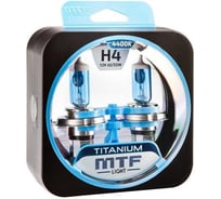 Галогеновая лампа MTF Light Titanium H4, 12В, 605Вт, 1650/1200 лм, 4400К 40840 HTN1204