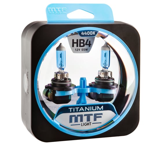 Галогеновая лампа MTF Light Titanium HВ4 9006, 12 В, 55 Вт, 1500 Лм, 4400 К 40845 1