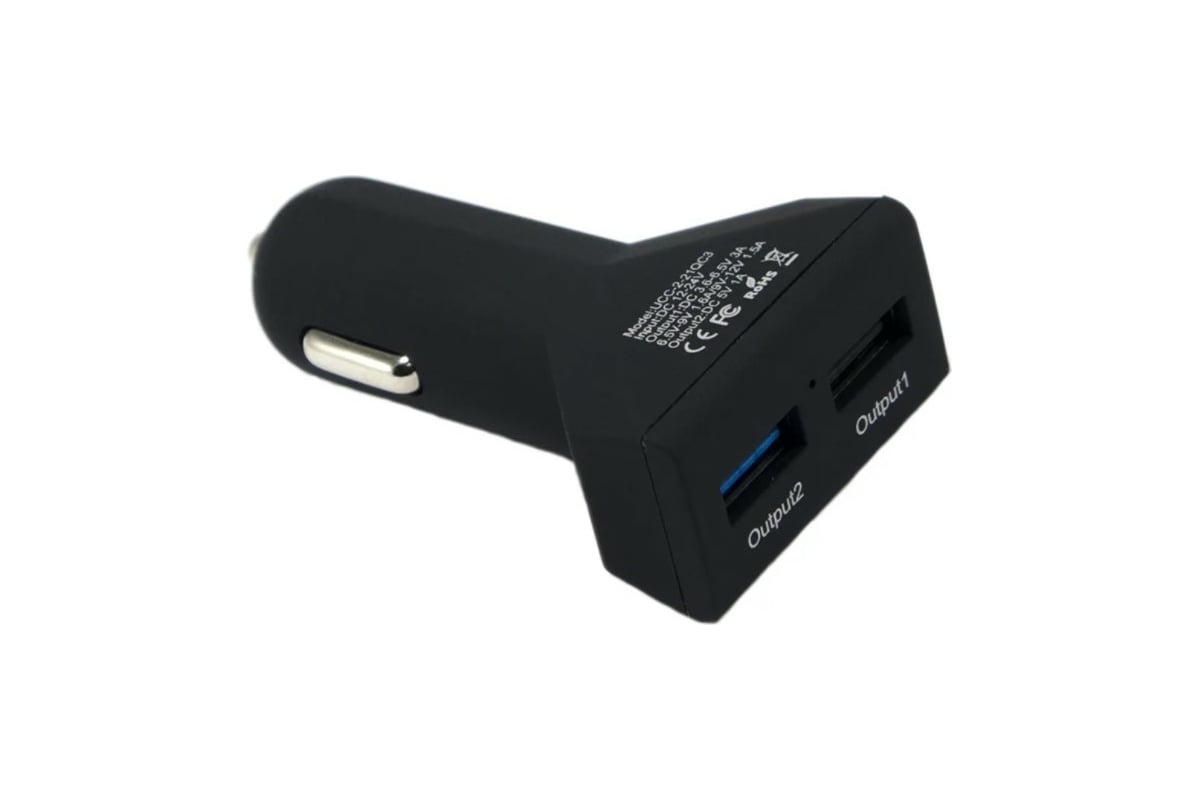 Зарядное устройство Wiiix с двумя USB-портами, QC3.0 UCC-2-21-WIIIX-QC3 ...