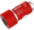Зарядное устройство Wiiix с двумя USB-портами, 2.4 А, красный UCC-2-36-RED 1