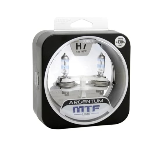 Галогеновая лампа MTF Light Argentum+130% Н7, 12 В, 55 Вт 55435