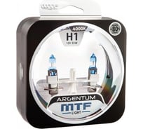 Галогеновая лампа MTF Light Argentum+80% H1, 12 В, 55 Вт, 1550 Лм, 4000 К 42293