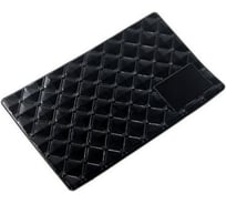 Липкий коврик Wiiix силиконовый, черный, квадратики SP-03BK