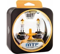 Галогеновая лампа MTF LightAurum H27 881 12В, 27Вт, 540 Лм, 3000К 40795 HAU1281
