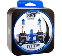 Галогеновая лампа MTF Light Palladium H27 881, 12 В, 27 Вт, 540 Лм, 5500 К 50771