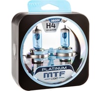 Галогеновая лампа MTF Light Platinium H4, 12 В, 60/55 Вт, 1650/1200 Лм, 3800 К 40830