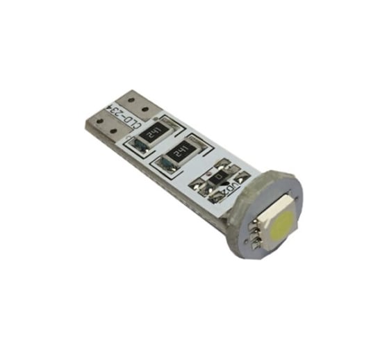 Светодиод Nord-Yada T10 BM 1SMDx3chips (size 5050) W5W 12V (W2,1x9,5d) белый TM NORD YADA (2 шт в 1 упаковке) 902652 1