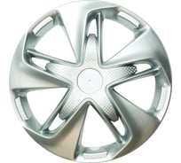 Колпаки LION СУПЕР АСТРА 15, серебристый, карбон, 2 шт. LW1519