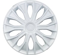Колпаки LION ВОЛТЕК 15, белый глянец, карбон, 2 шт. LW1544