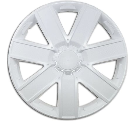 Колпаки LION ГАЛАКСИ 16, белый глянец, карбон, 2 шт. LW1603