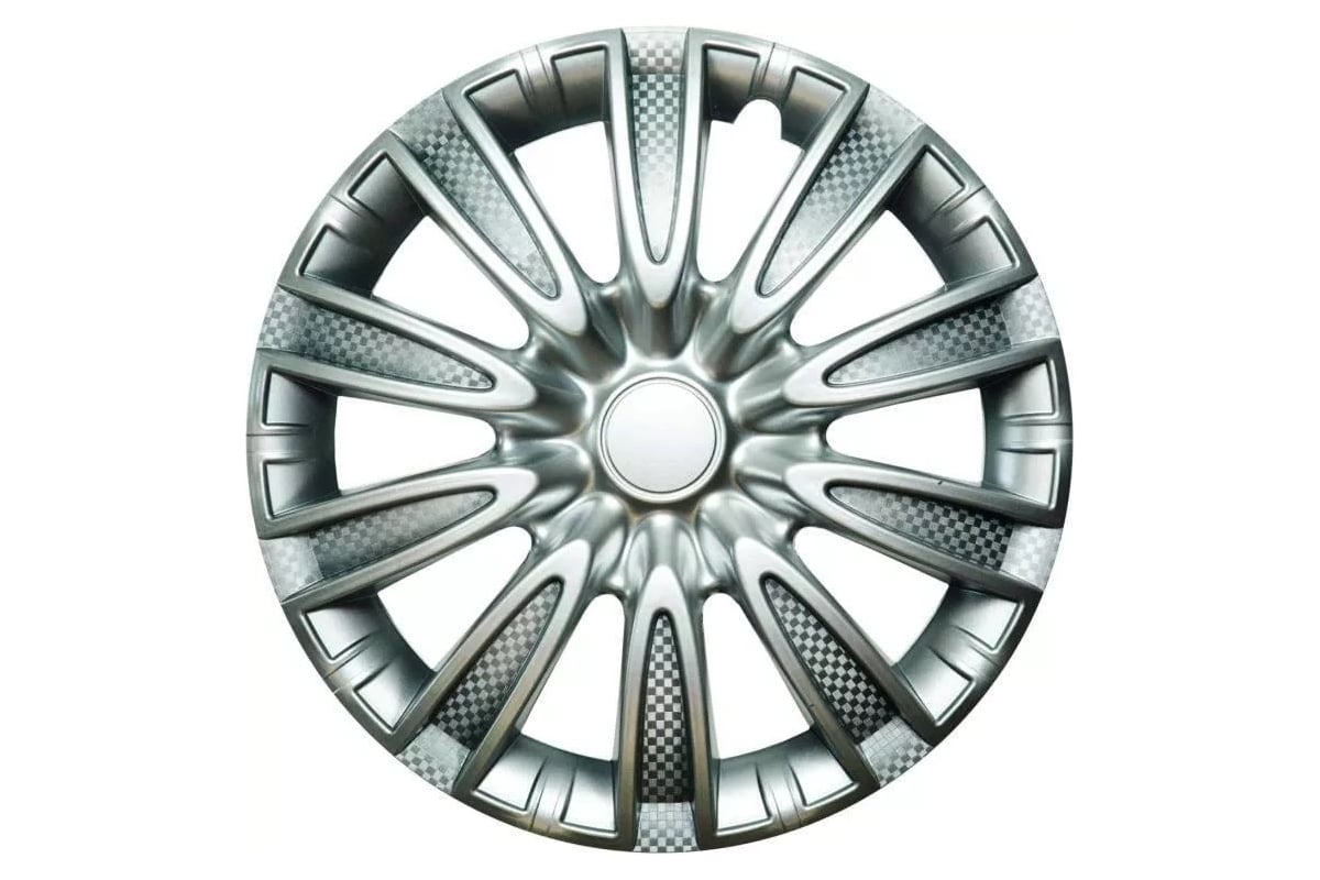 Колпаки LION ТОРНАДО 16, серебристый, карбон, 2 шт. LW1620 - выгодная ...